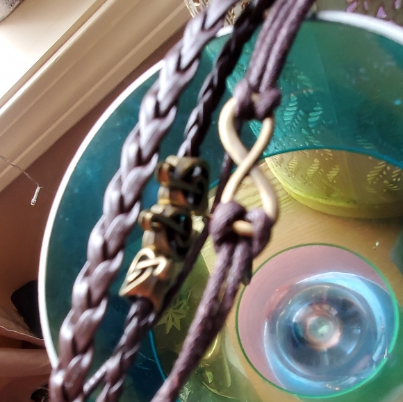 Handmade leather braclet,bracelet, and 💘 🎶 - Picture 12 of 14